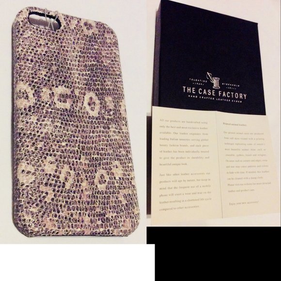 Iphone 5 Case Leather Reptile Print Cellphone - Picture 1 of 1